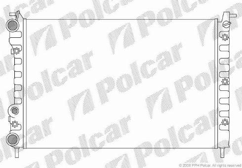 Polcar 300508-2 - Радиатор, охлаждение двигателя autospares.lv