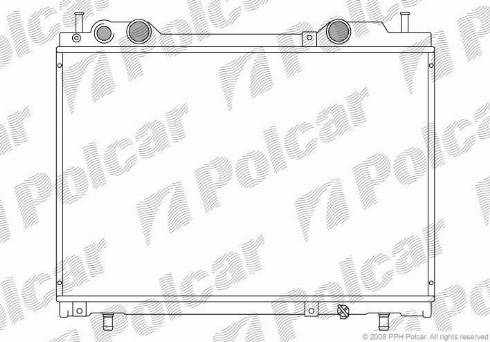 Polcar 301908-8 - Радиатор, охлаждение двигателя autospares.lv