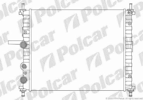 Polcar 301808-9 - Радиатор, охлаждение двигателя autospares.lv