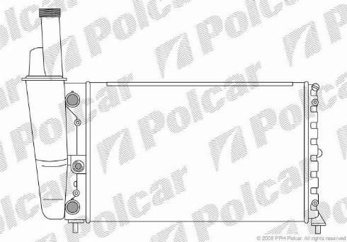 Polcar 301708-2 - Радиатор, охлаждение двигателя autospares.lv