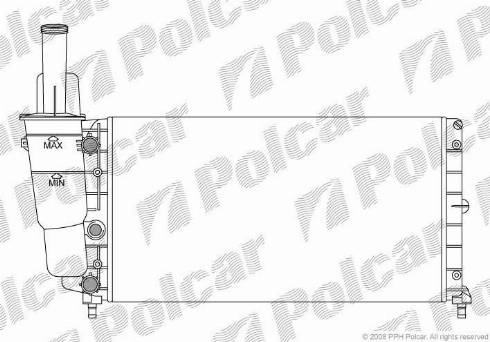 Polcar 301708A3 - Радиатор, охлаждение двигателя autospares.lv