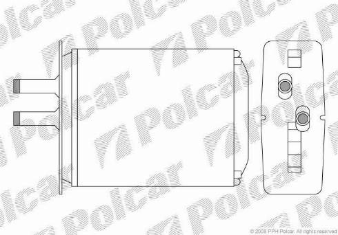 Polcar 3017N82 - Теплообменник, отопление салона autospares.lv