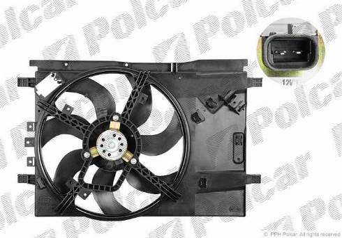 Polcar 302423W5 - Вентилятор, охлаждение двигателя autospares.lv