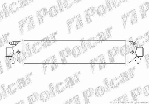 Polcar 3024J8-3 - Интеркулер, теплообменник турбины autospares.lv