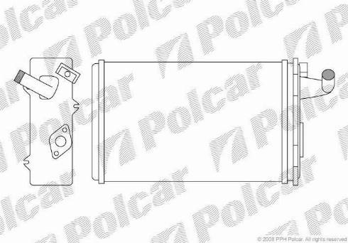 Polcar 3026N8-1 - Теплообменник, отопление салона autospares.lv