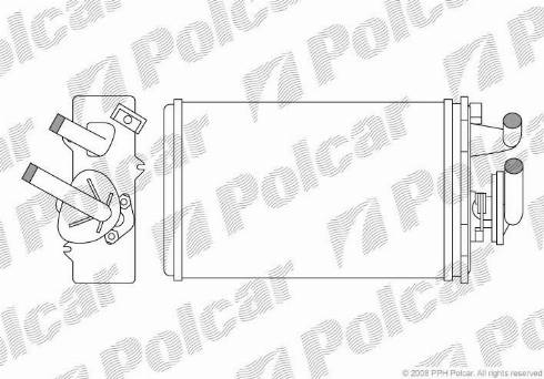 Polcar 3026N82X - Теплообменник, отопление салона autospares.lv