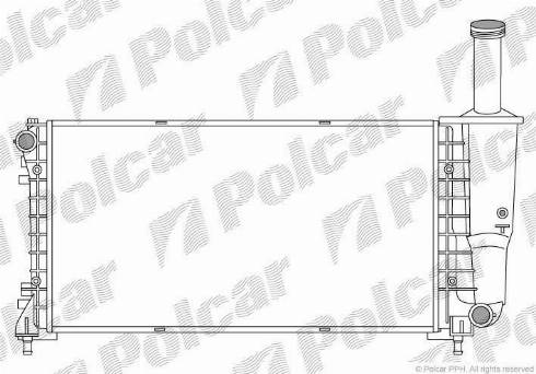 Polcar 302308-5 - Радиатор, охлаждение двигателя autospares.lv