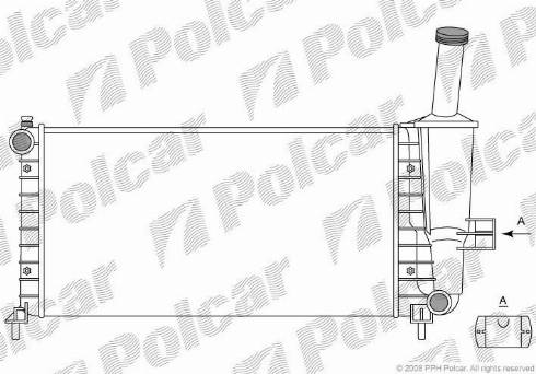 Polcar 3022081X - Радиатор, охлаждение двигателя autospares.lv