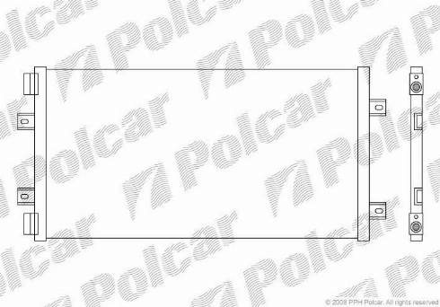 Polcar 3022K8C4 - Конденсатор кондиционера autospares.lv