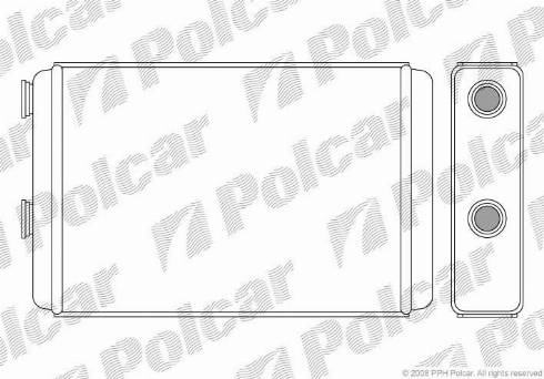 Polcar 3022N8-1 - Теплообменник, отопление салона autospares.lv