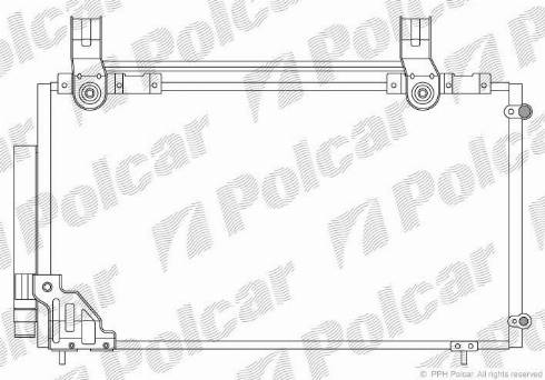 Polcar 3859K8C1 - Конденсатор кондиционера autospares.lv