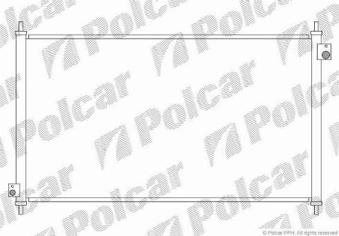 Polcar 3818K81K - Конденсатор кондиционера autospares.lv