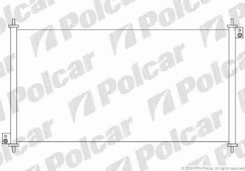 Polcar 3818K8C1 - Конденсатор кондиционера autospares.lv