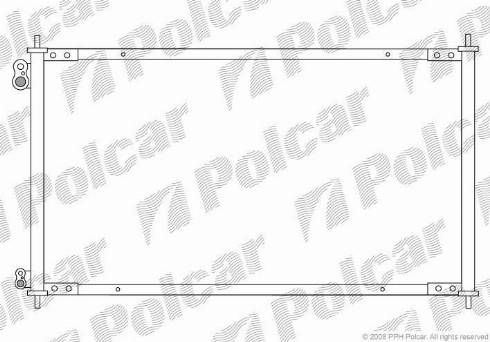 Polcar 3818K8C2 - Конденсатор кондиционера autospares.lv