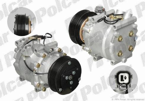 Polcar 3818KS-1 - Компрессор кондиционера autospares.lv