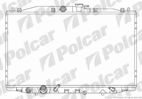 Polcar 383308-2 - Радиатор, охлаждение двигателя autospares.lv