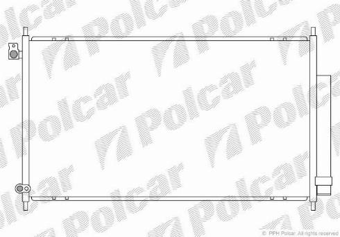 Polcar 3833K81K - Конденсатор кондиционера autospares.lv