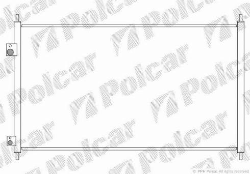 Polcar 3825K81K - Конденсатор кондиционера autospares.lv