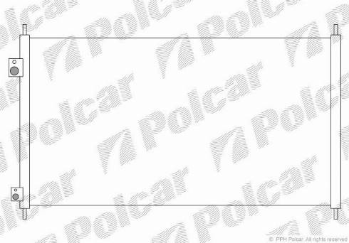 Polcar 3825K83K - Конденсатор кондиционера autospares.lv