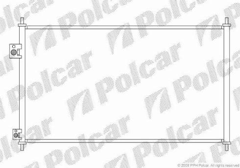 Polcar 3825K8C1 - Конденсатор кондиционера autospares.lv