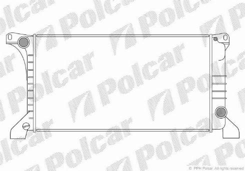 Polcar 324408-1 - Радиатор, охлаждение двигателя autospares.lv