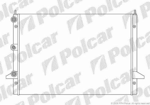 Polcar 3240082X - Радиатор, охлаждение двигателя autospares.lv