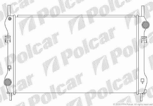 Polcar 324708-1 - Радиатор, охлаждение двигателя autospares.lv