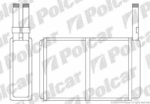 Polcar 3209N8-1 - Теплообменник, отопление салона autospares.lv