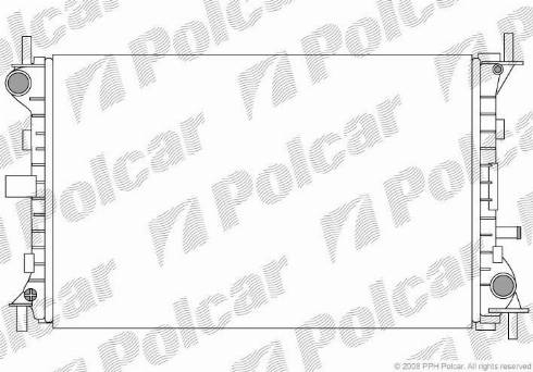 Polcar 3201083X - Радиатор, охлаждение двигателя autospares.lv