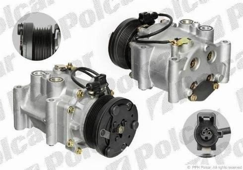 Polcar 3201KS-1 - Компрессор кондиционера autospares.lv