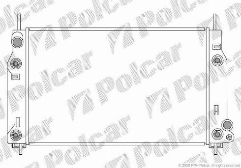 Polcar 321608-5 - Радиатор, охлаждение двигателя autospares.lv