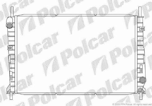 Polcar 3216081X - Радиатор, охлаждение двигателя autospares.lv