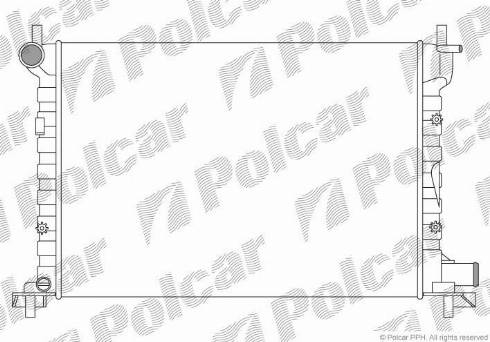 Polcar 321008A2 - Радиатор, охлаждение двигателя autospares.lv