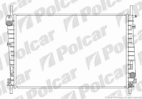 Polcar 321808-2 - Радиатор, охлаждение двигателя autospares.lv