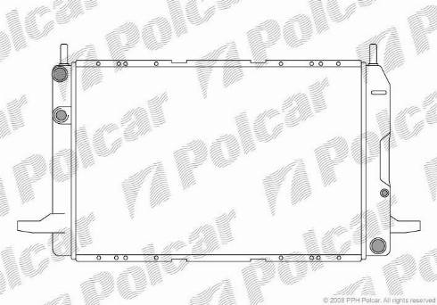 Polcar 322308A4 - Радиатор, охлаждение двигателя autospares.lv