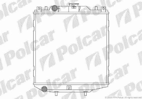 Polcar 290108A1 - Радиатор, охлаждение двигателя autospares.lv