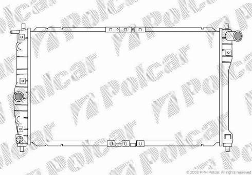 Polcar 292308-1 - Радиатор, охлаждение двигателя autospares.lv