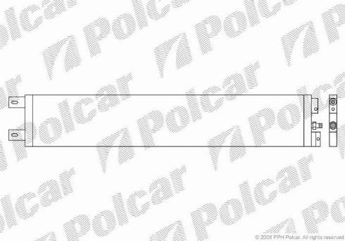 Polcar 2401K8C1 - Конденсатор кондиционера autospares.lv