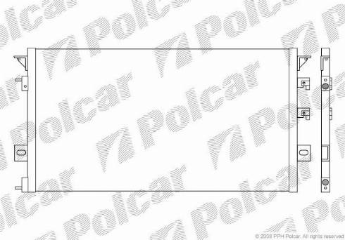 Polcar 2401K8C3 - Конденсатор кондиционера autospares.lv