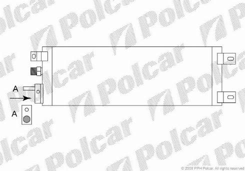 Polcar 2420K8C1 - Конденсатор кондиционера autospares.lv