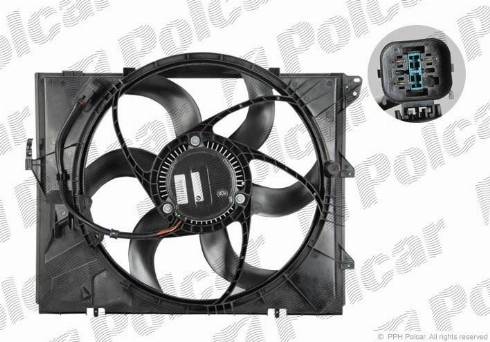 Polcar 204023W1-Q - Вентилятор, охлаждение двигателя autospares.lv