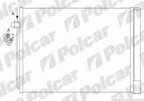 Polcar 2051K81X - Конденсатор кондиционера autospares.lv