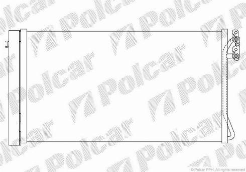 Polcar 2001K82X - Конденсатор кондиционера autospares.lv