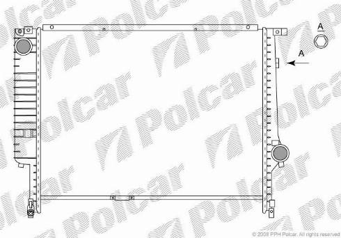 Polcar 200708-3 - Радиатор, охлаждение двигателя autospares.lv