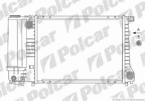 Polcar 200708A1 - Радиатор, охлаждение двигателя autospares.lv