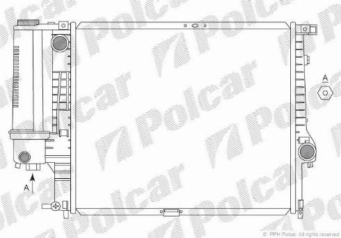 Polcar 201508-2 - Радиатор, охлаждение двигателя autospares.lv