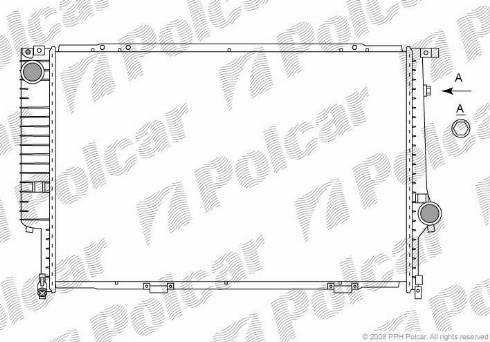 Polcar 201508-7 - Радиатор, охлаждение двигателя autospares.lv