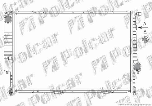 Polcar 201508A6 - Радиатор, охлаждение двигателя autospares.lv