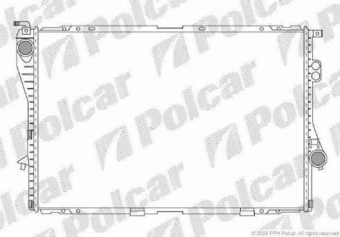 Polcar 201608A4 - Радиатор, охлаждение двигателя autospares.lv