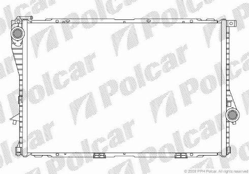 Polcar 2016088X - Радиатор, охлаждение двигателя autospares.lv